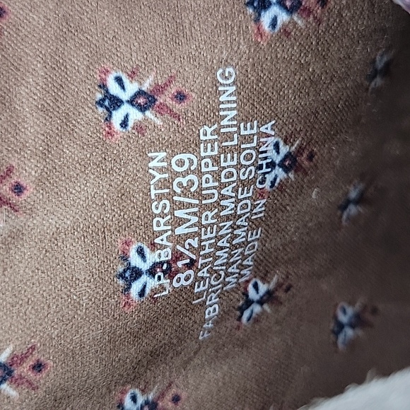 Lucky Brand Barstyn Boho Chic Ankle Boots Tan Size 8.5 - Picture 11 of 15